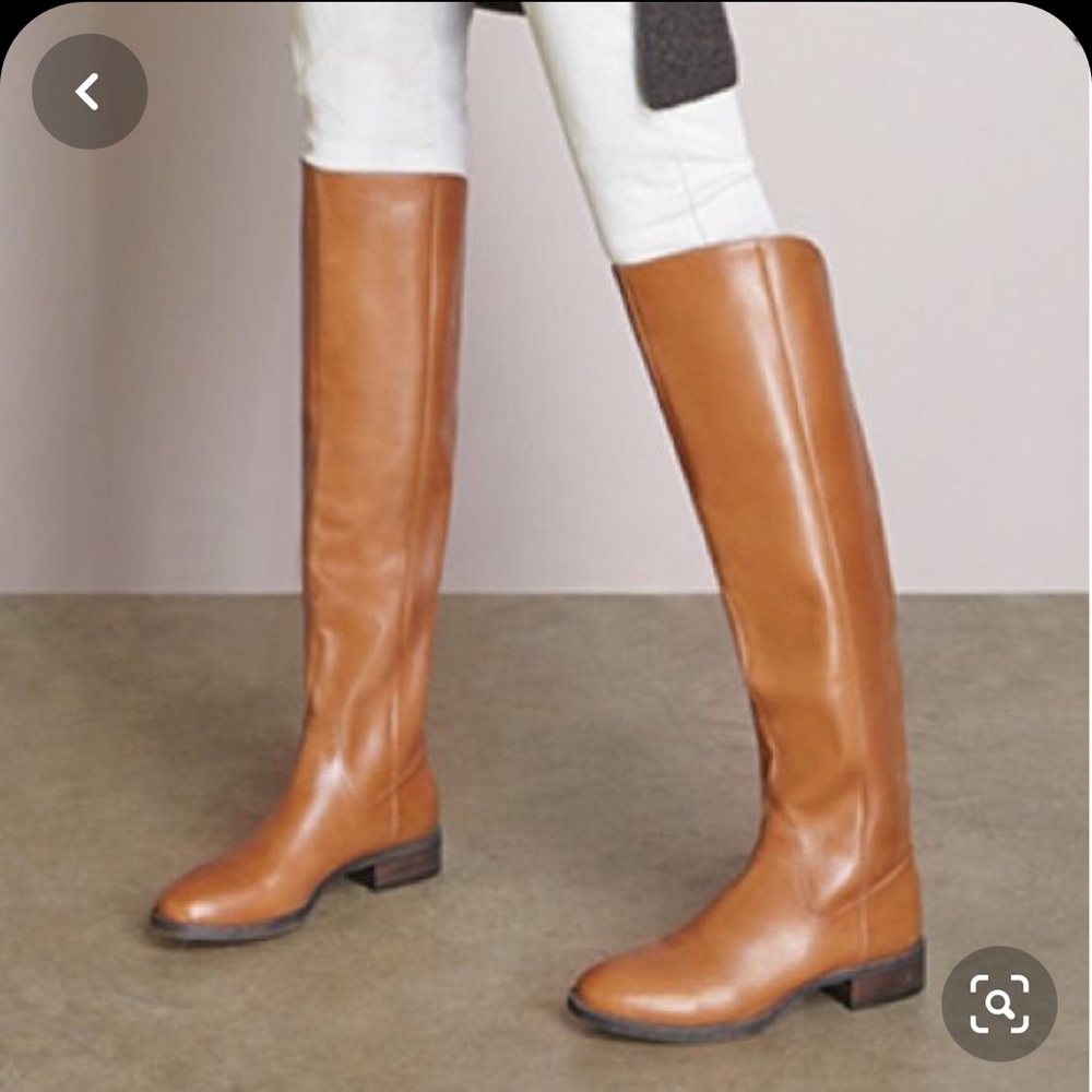 SOLE/SOCIETY Brown leather boots